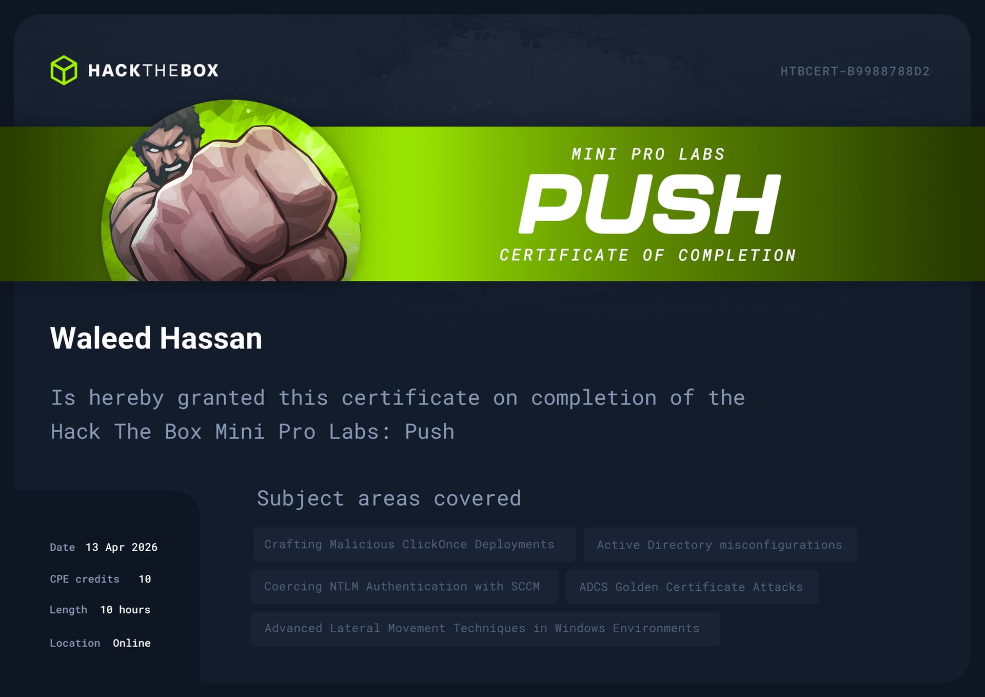 Push Certificate